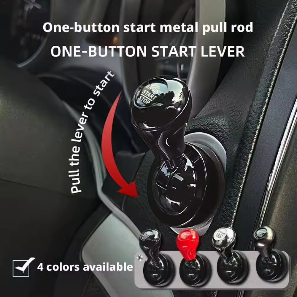  Car One-Touch Start Button with Push-to-Start Rocker Lever Car