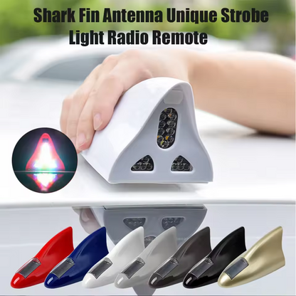 Solar Power LED Shark Fin Car Roof Antenna