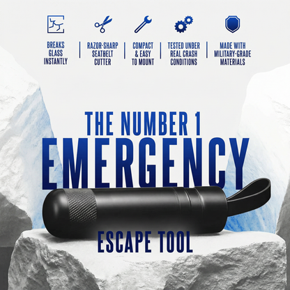 BOLTHUT™ Car Emergency Escape Tool — Window Breaker & Belt Cutter