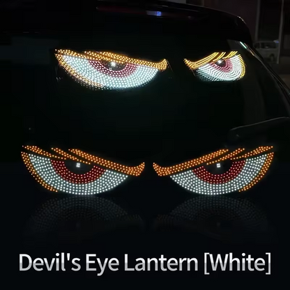 Car LED Devil's Eyes Front Rear Window Expression Light