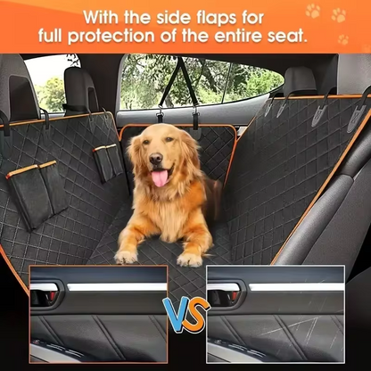 Waterproof Dog Car Seat Cover with Hard Bottom