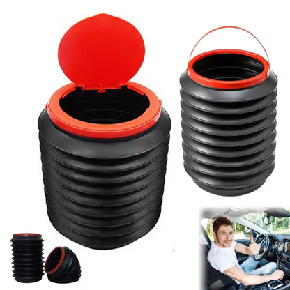 Portable Car Trash Can Storage Bin