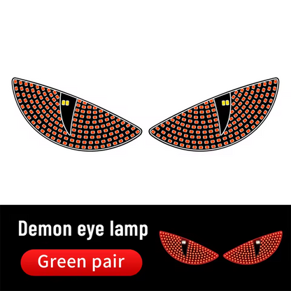 Car LED Devil's Eyes Front Rear Window Expression Light