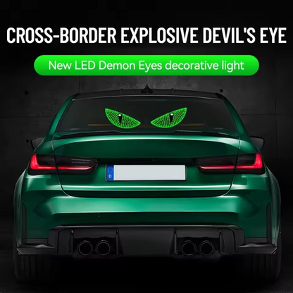 Car LED Devil's Eyes Front Rear Window Expression Light