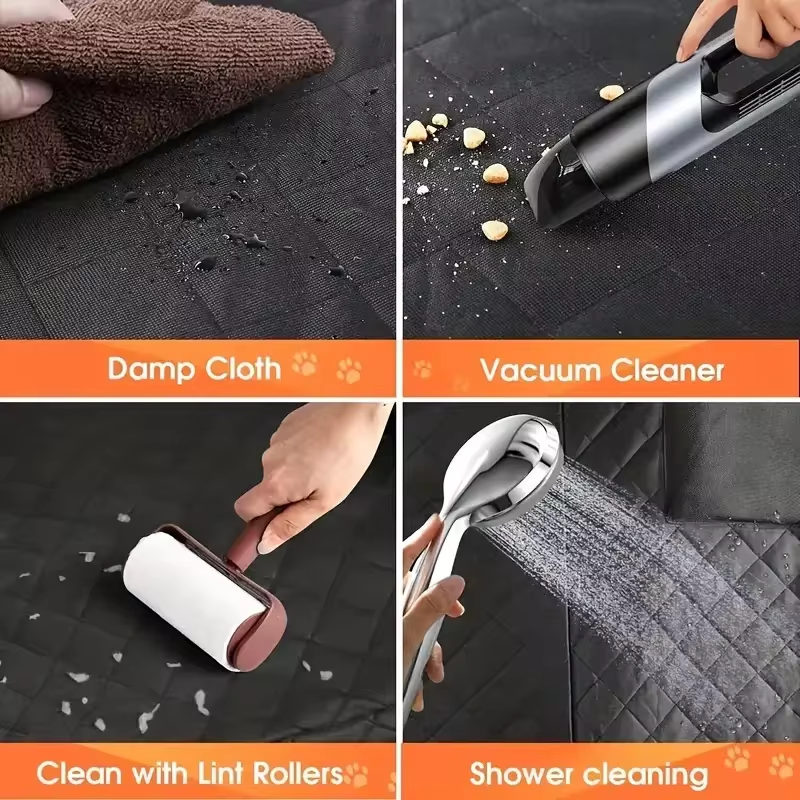 Waterproof Dog Car Seat Cover with Hard Bottom