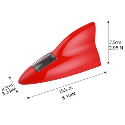 Solar Power LED Shark Fin Car Roof Antenna