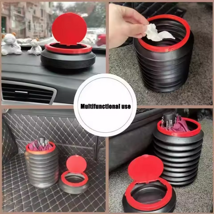 Portable Car Trash Can Storage Bin