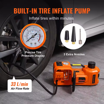 12V Electric hydraulic jack for cars
