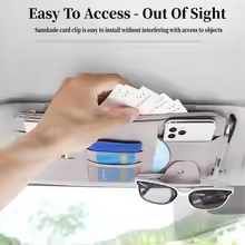 Sunshade Storage Bag PU Leather Multi-Pocket