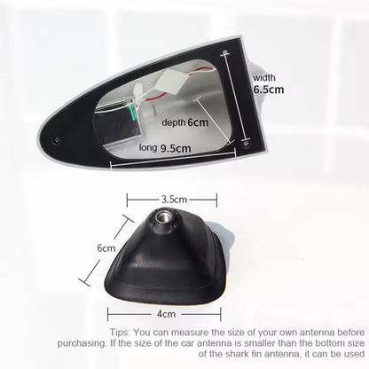 Solar Power LED Shark Fin Car Roof Antenna