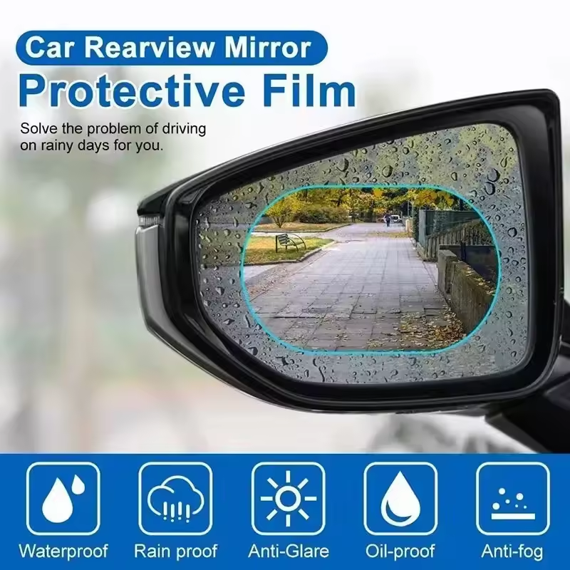 Car Rearview Mirror Protective Film Anti Fog