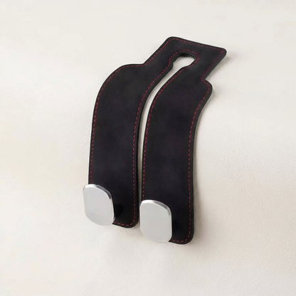 BOLTHUT™ Leather Car Headrest Hooks — Back-Seat Bag Hangers