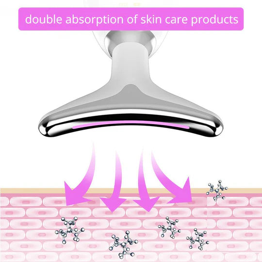 Ems Red Light Therapy Face Neck Lift Wrinkle Remover Tighten Massager