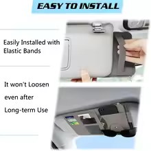 Sunshade Storage Bag PU Leather Multi-Pocket