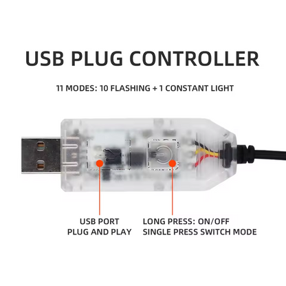 Car LED Devil's Eyes Front Rear Window Expression Light