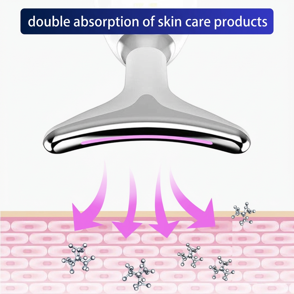 Ems Red Light Therapy Face Neck Lift Wrinkle Remover Tighten Massager