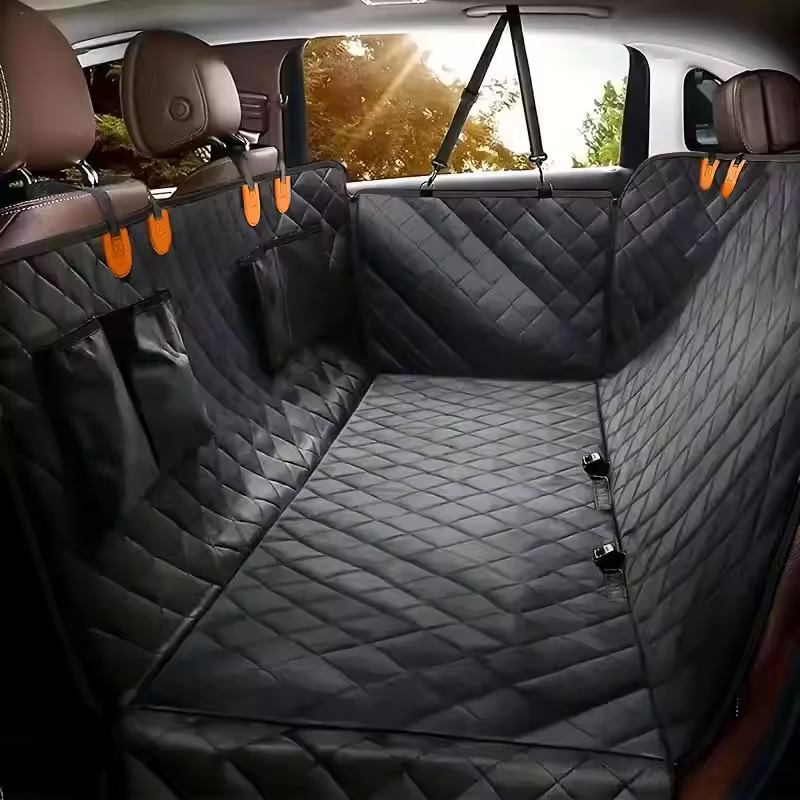 Waterproof Dog Car Seat Cover with Hard Bottom