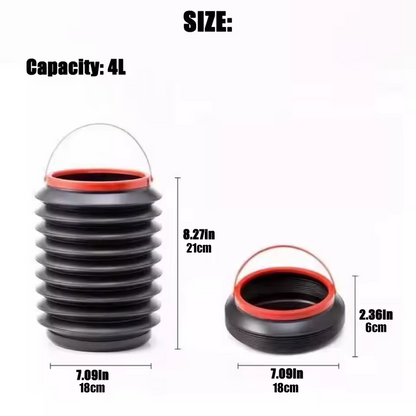Portable Car Trash Can Storage Bin
