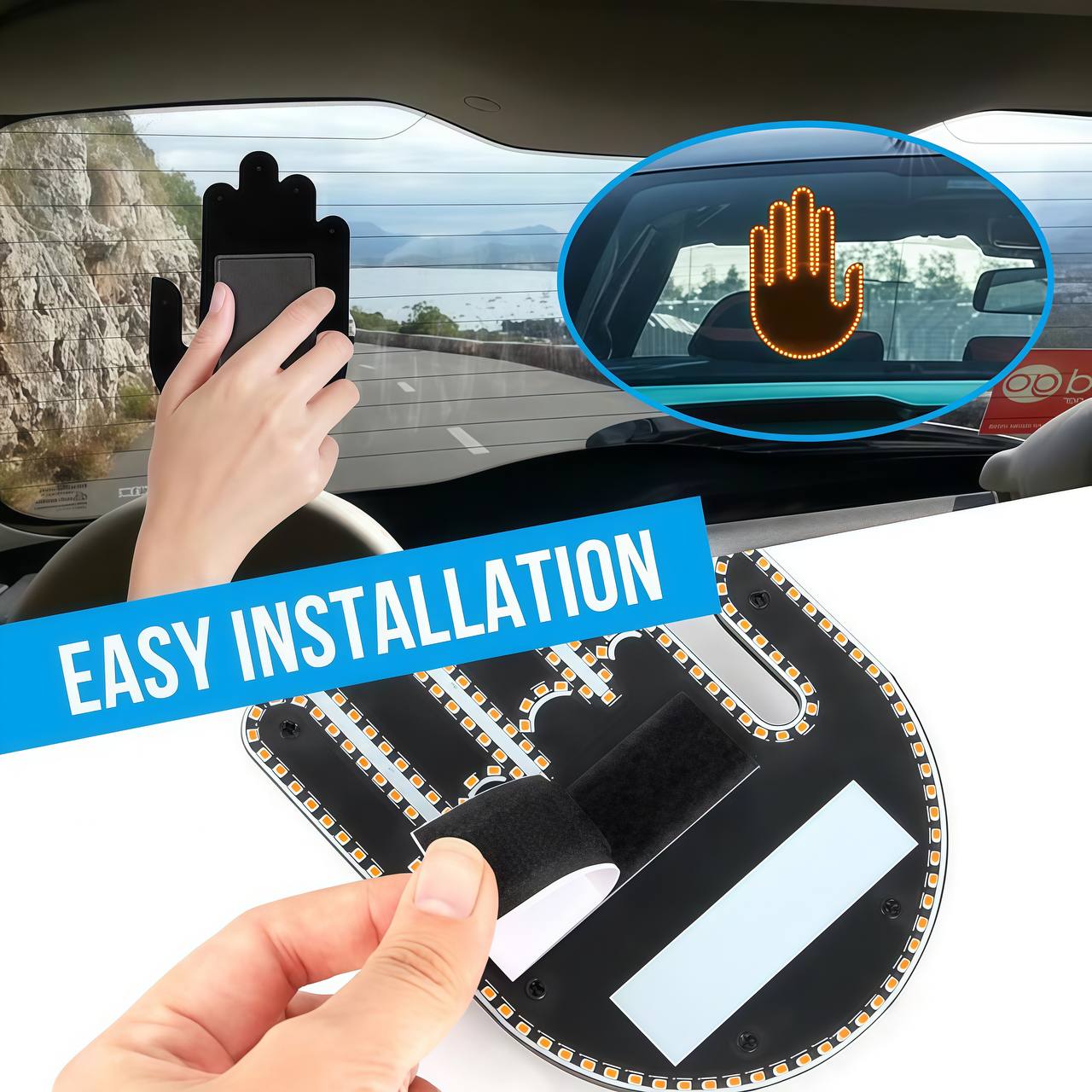 Finger Car Light with Remote