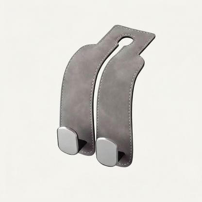 BOLTHUT™ Leather Car Headrest Hooks — Back-Seat Bag Hangers