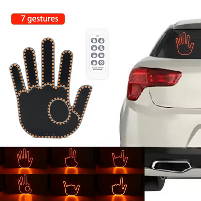 New 7 Fun Gesture LED Lighted Finger