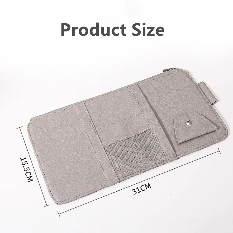 Sunshade Storage Bag PU Leather Multi-Pocket