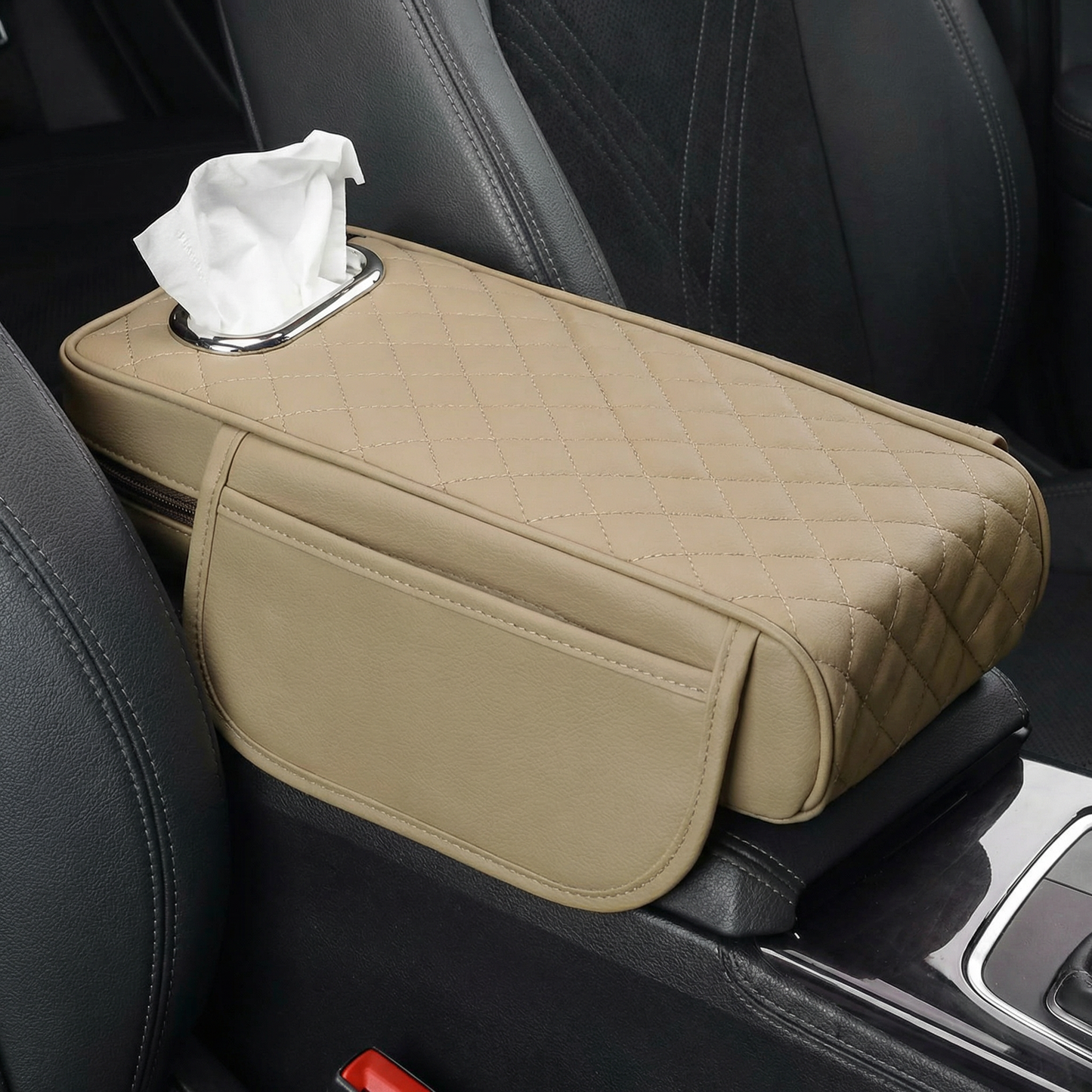 Car Arm Cushion Box with Tissue Box