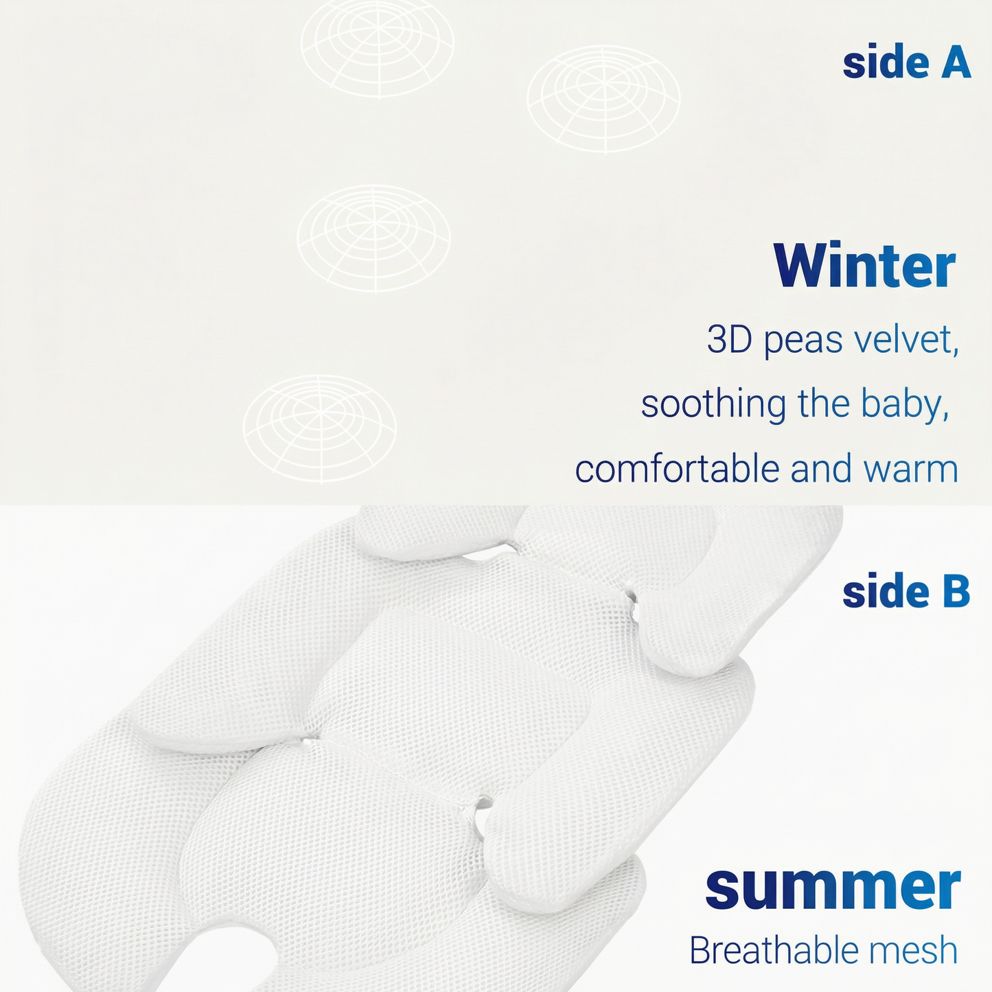 Seat Pad Baby Car Seat Cushion Child Infant Cart Mattress Mat Stroller Accessories
