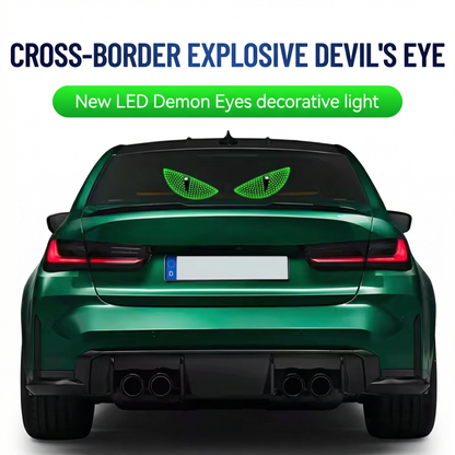 Car LED Devil's Eyes Front Rear Window Expression Light