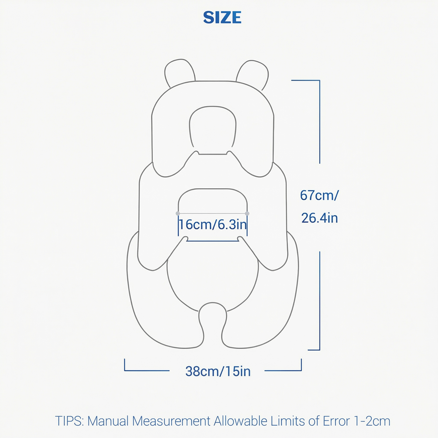 Seat Pad Baby Car Seat Cushion Child Infant Cart Mattress Mat Stroller Accessories