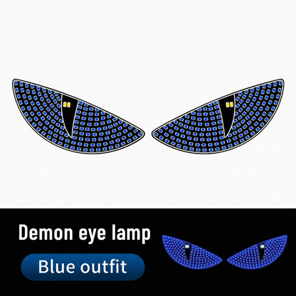 Car LED Devil's Eyes Front Rear Window Expression Light