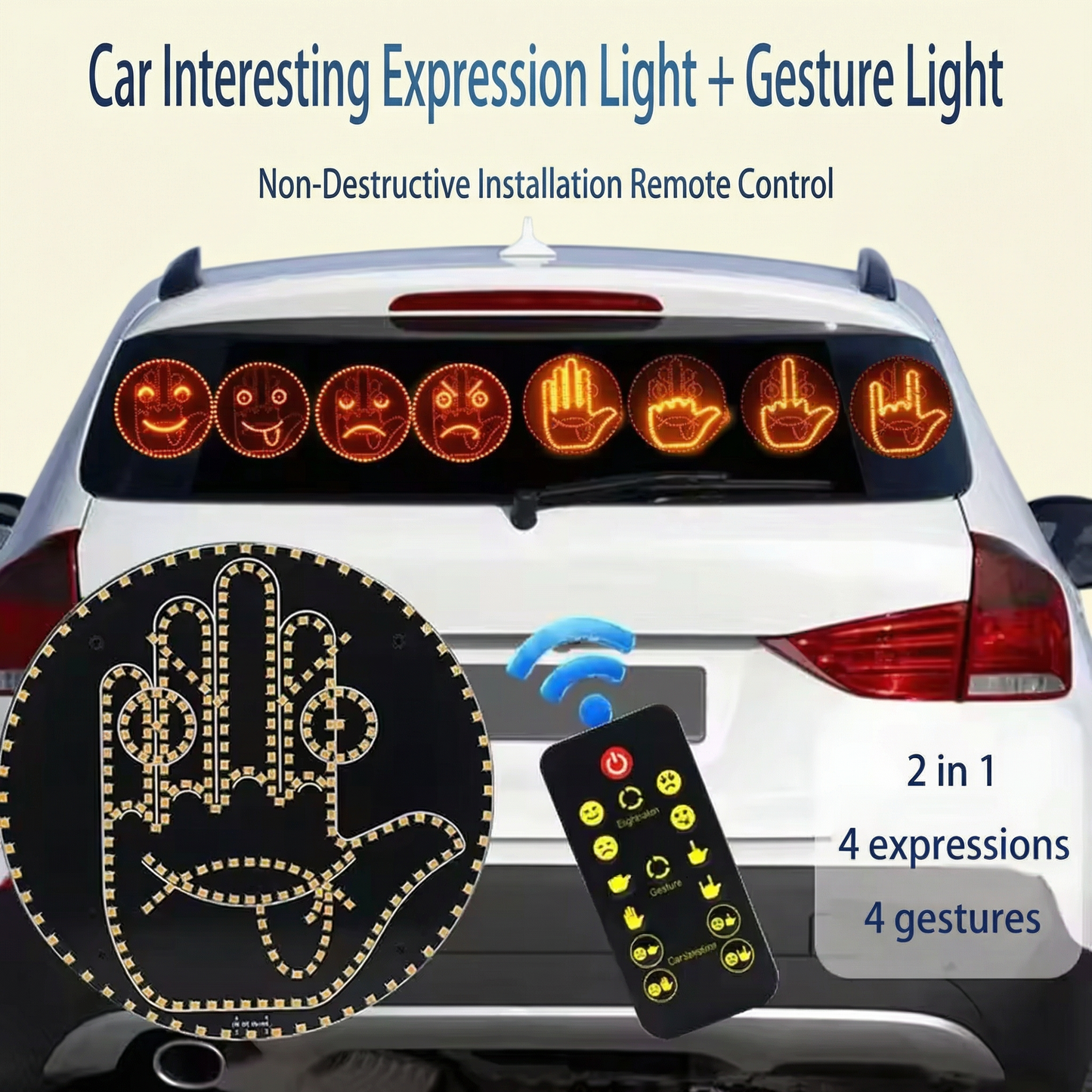 Upgraded version of emotional signal lights for cars