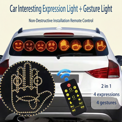 Upgraded version of emotional signal lights for cars