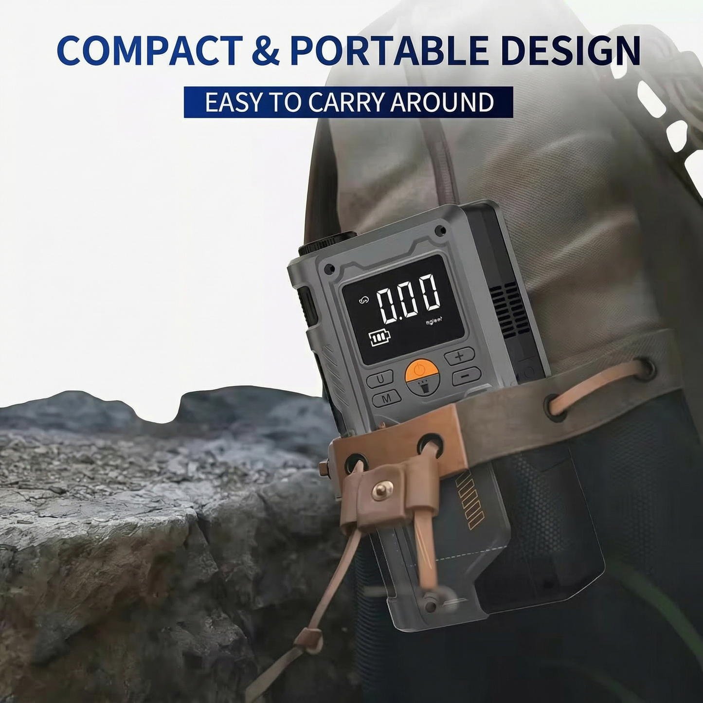 Multi-function tire inflator and jump starter