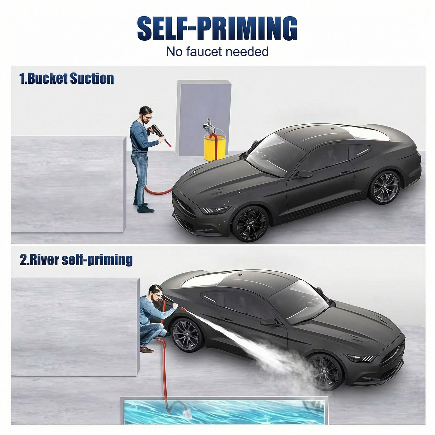 Cordless Portable High Pressure Spray Water Gun
