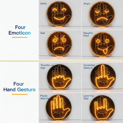 Upgraded version of emotional signal lights for cars