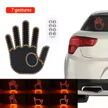 New 7 Fun Gesture LED Lighted Finger