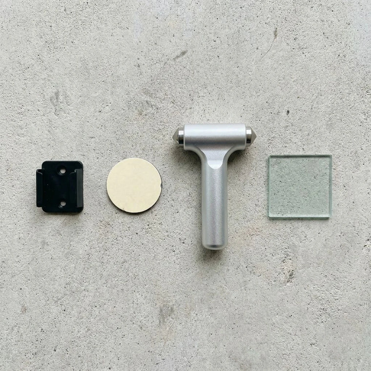 BOLTHUT safety hammer kit with bracket, pad and test glass