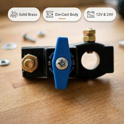BOLTHUT Battery Disconnect Switch solid brass 12V 24V | BOLTHUT