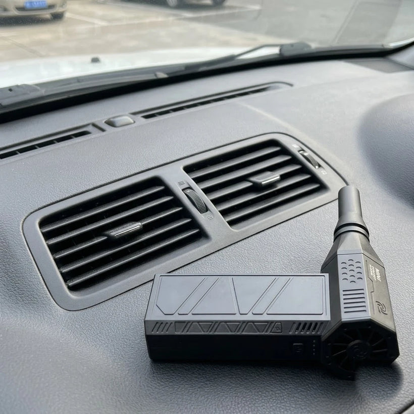 Same vents blown clean by the BOLTHUT turbo duster