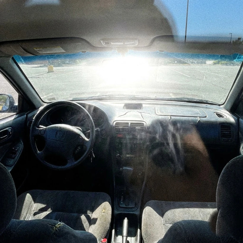 Windshield sun shade umbrella - hot cabin before | BOLTHUT