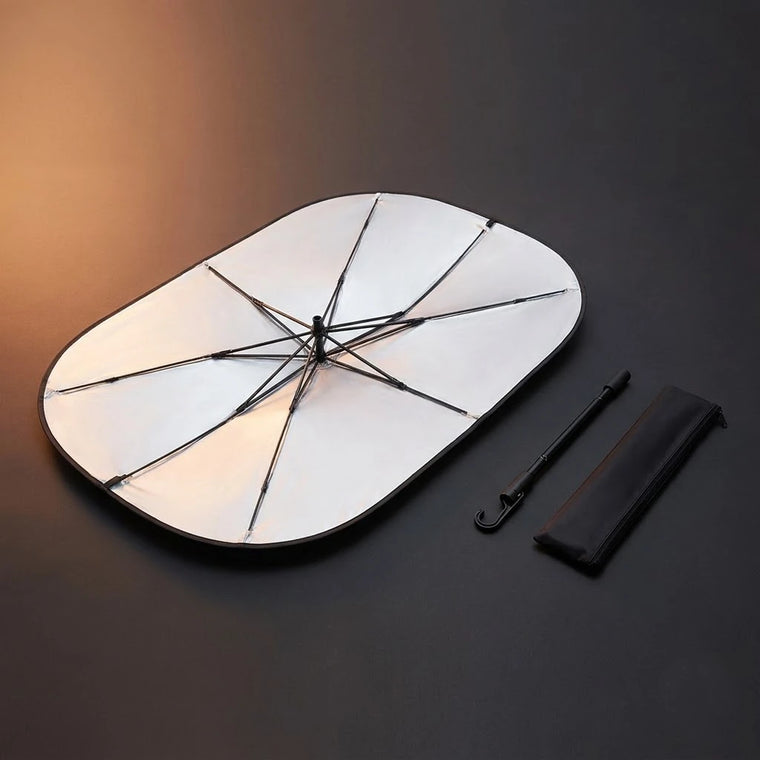 Windshield sun shade umbrella - what's in the box | BOLTHUT