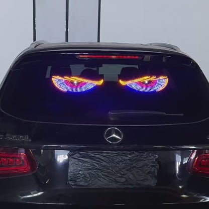 Car LED Devil's Eyes Front Rear Window Expression Light