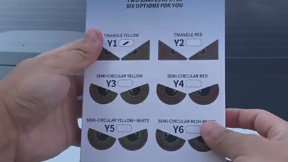 Car LED Devil's Eyes Front Rear Window Expression Light