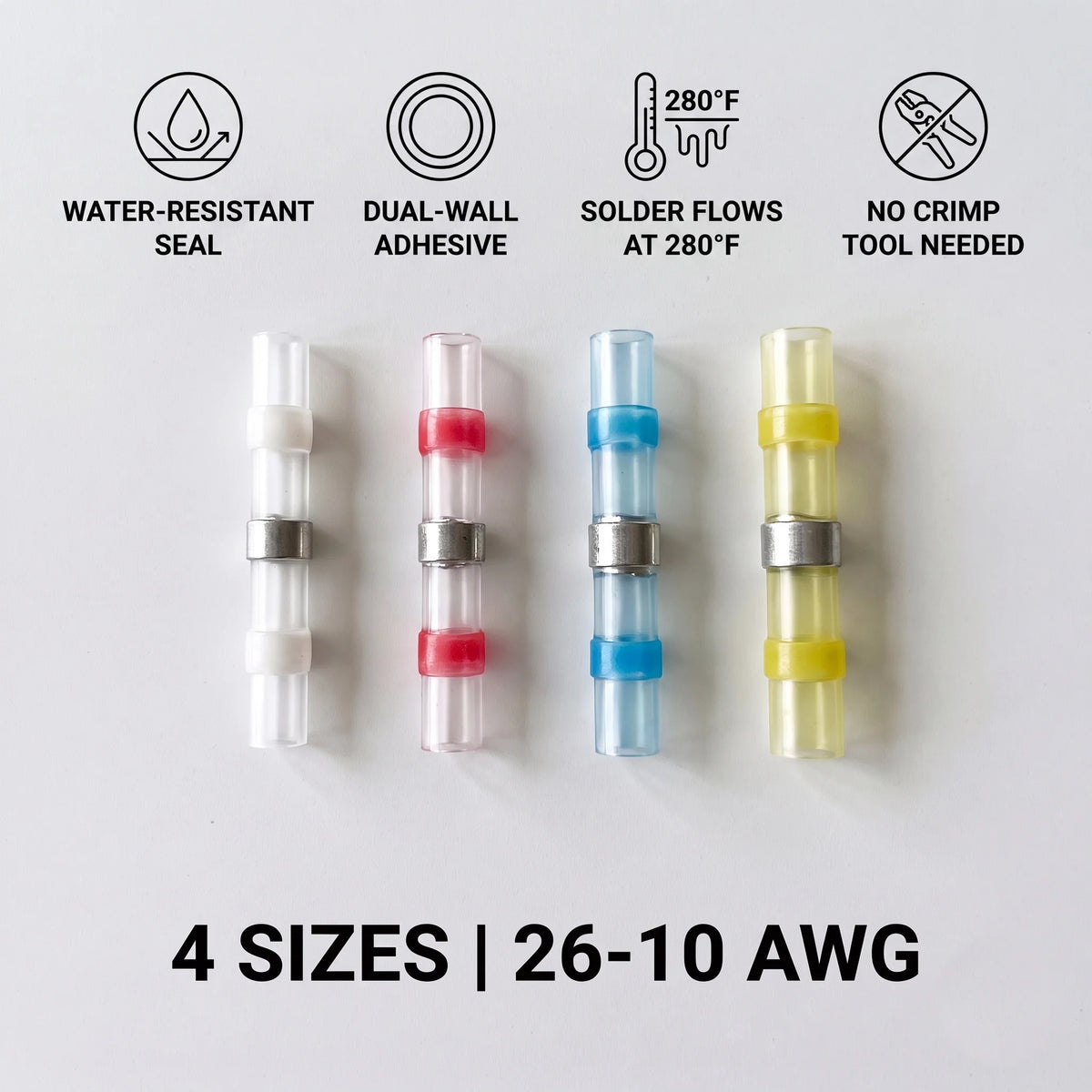 BOLTHUT™ Solder Seal Wire Connectors — Heat-Shrink, Water-Resistant - 3