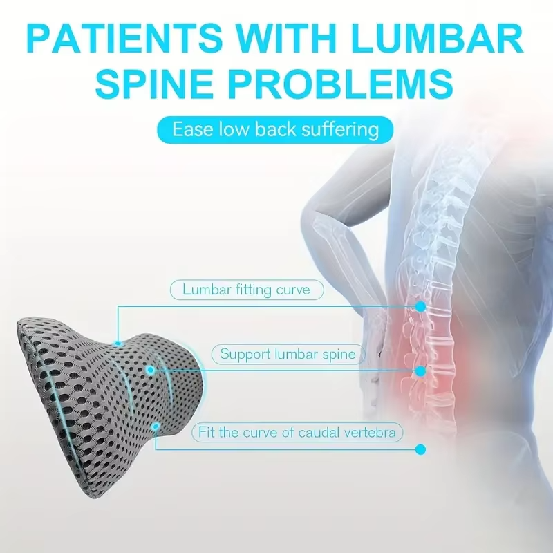 Ergonomic Memory Foam Lumbar Pillow
