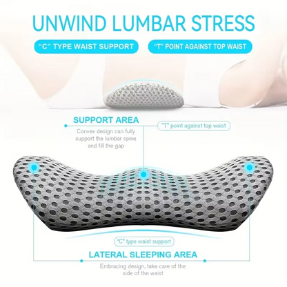 Ergonomic Memory Foam Lumbar Pillow