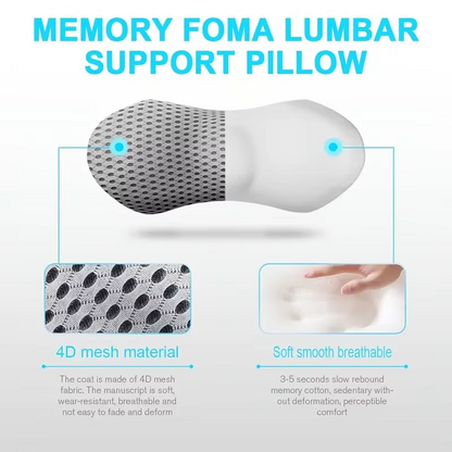 Ergonomic Memory Foam Lumbar Pillow